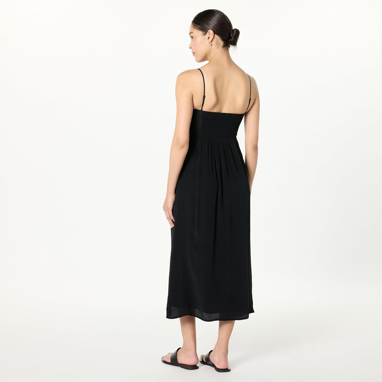 The Drop Womens Linea Spaghetti Strap Maxi Dress with Front Slit - Image 2