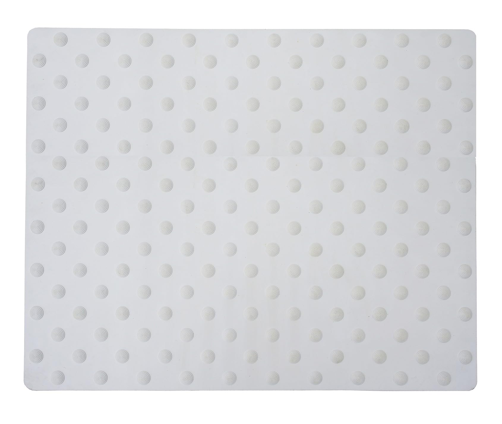 Dalle podotactile caoutchouc - 620mm - blanc