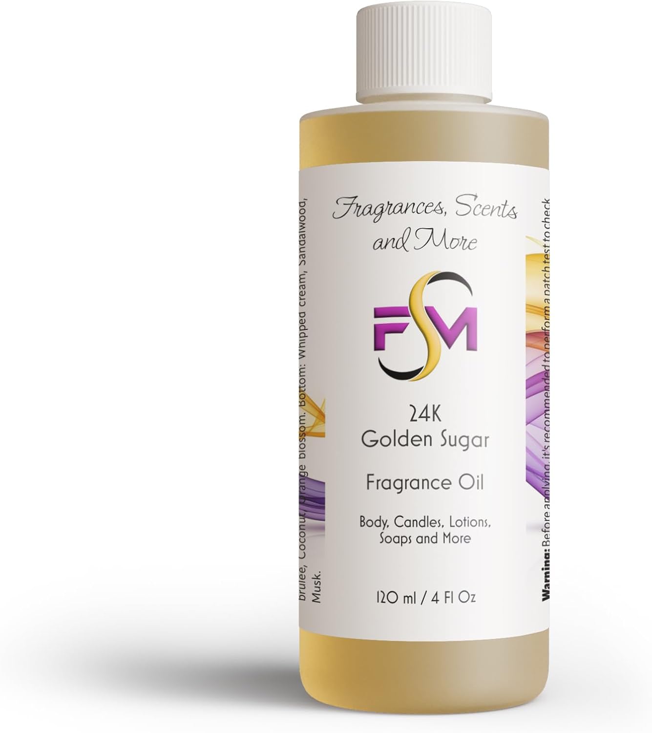 24K Golden Sugar Fragrance Oil - 1 Fl Oz Plastic Bottle (30ml)