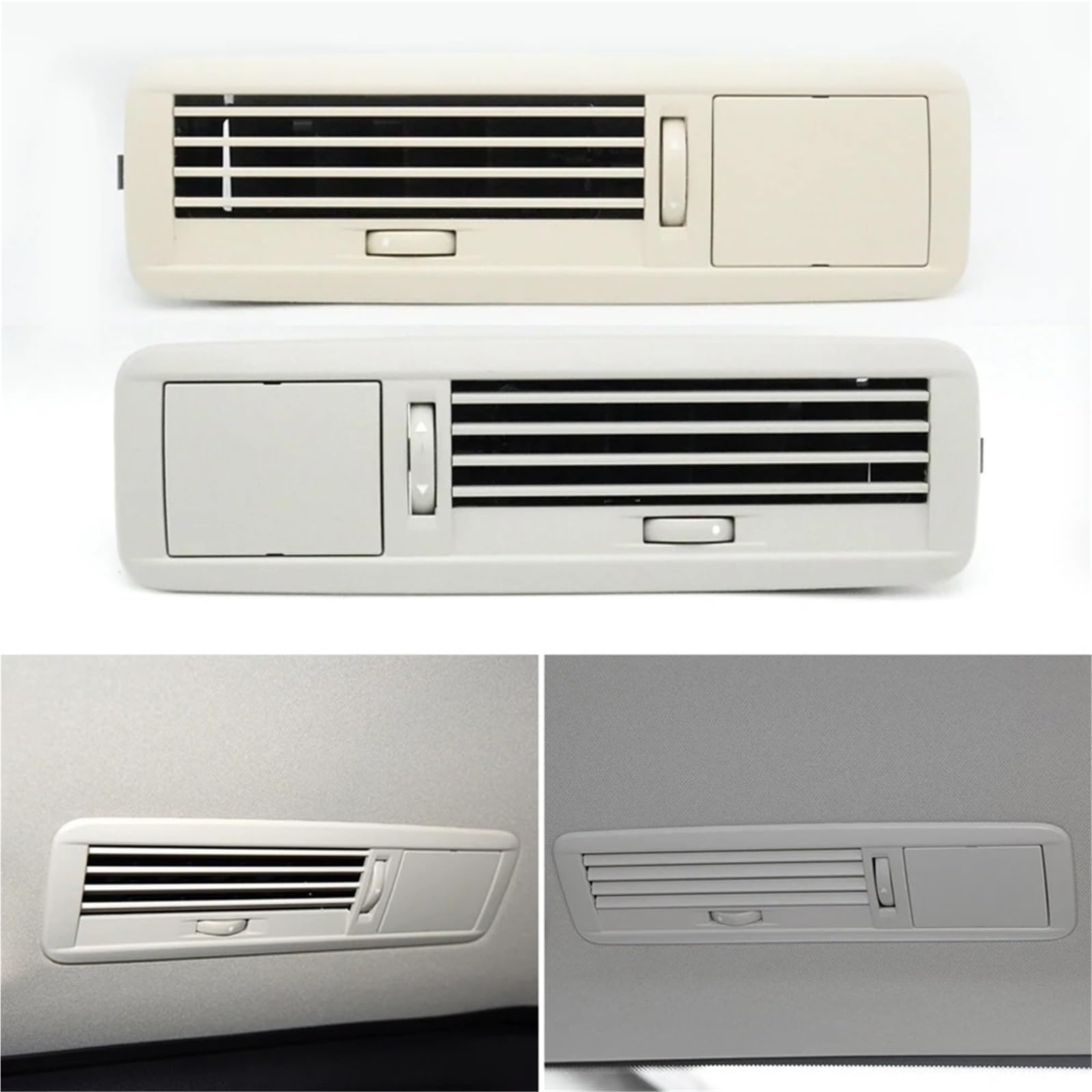 Cruscotto Aria Condizionata Bocchette Uscita Per Benz Classe V Vito W447 W448 V250 V260 2015-2023 Griglia Ventilazione Tetto A/C Bocchetta Uscita Dell'aria Condizionata Superiore(1Pieces Gray RR)