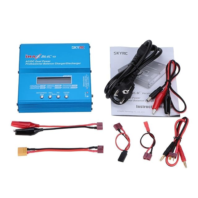 B6AC V2 50W LiPo Life de Iones de Litio NiMH NiCd de Equilibrio de energía del Cargador de batería…