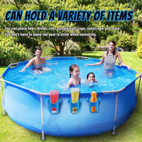 Miniatura 3 de Fepen Portavasos De Piscina 4 Piezas, Accesorios Piscina Portavasos Colgante, Portavasos De Piscina, Portavasos Multifunciona Accesorios De Piscina, Para Fiestas De Verano En La Piscina Playa