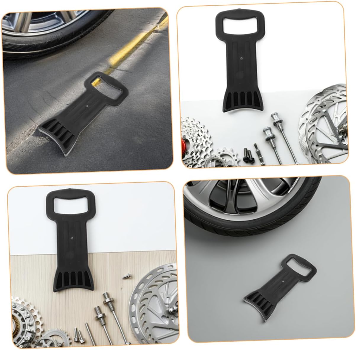 Ciieeo 2pcs Tire Mounting Pad Tool Portable Tire Changer Device for Automotive Motorcycle