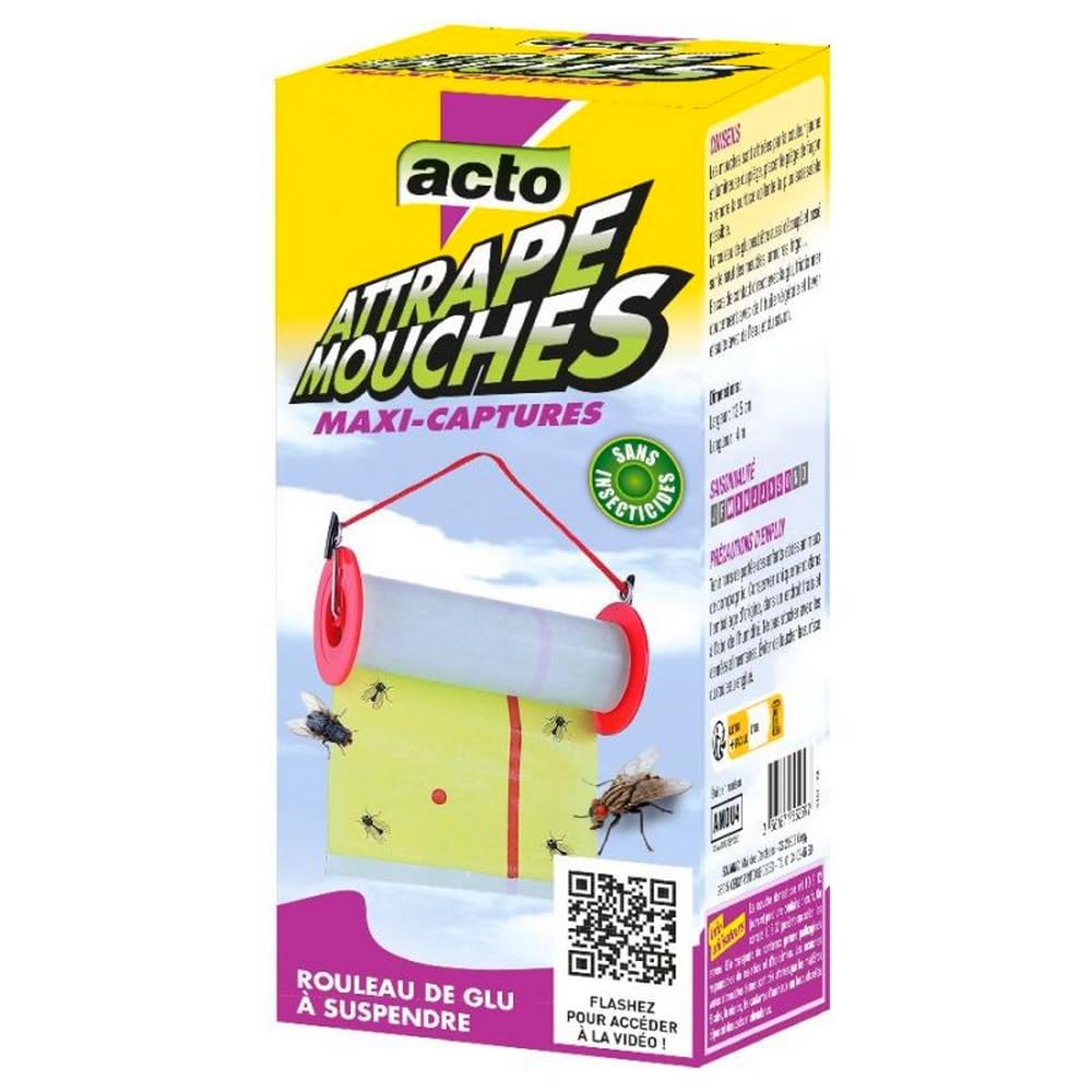 Piège à glu XXL mouches sans insecticide pour éliminer les nuisibles