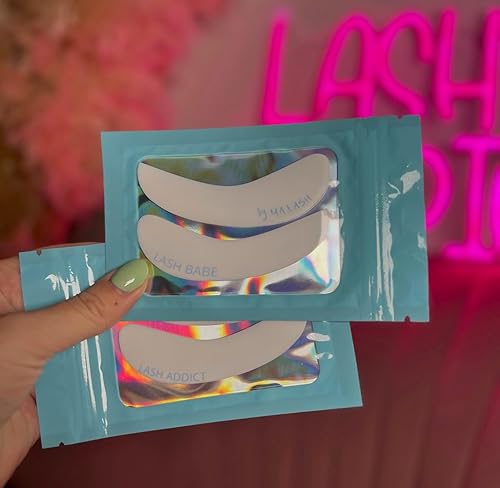 Miniatura 8 de Almohadillas reutilizables de silicona para los ojos, juego de 2 (1 par) - Parches de extensión de pestañas debajo de los ojos para levantamiento de