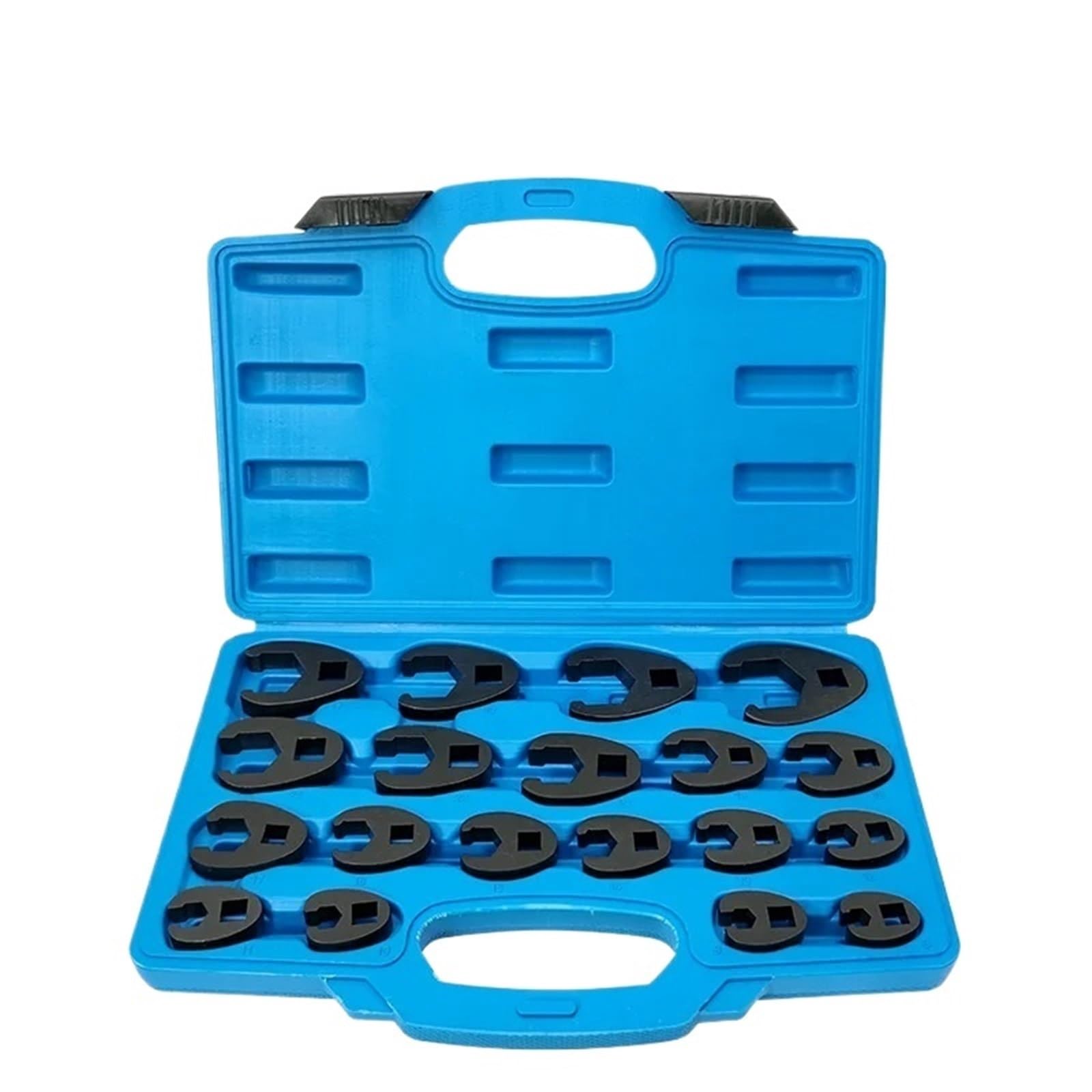 XUCZHAI 3/8” and 1/2” Drive Crowfoot Flare Nut Wrench Set, 19PC Metric Tool 8 to 32 Mm Sizes