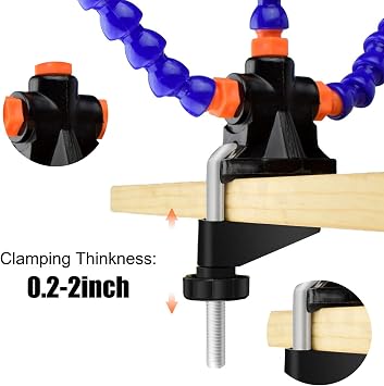Flexible Helping Hands Soldering Station Third Hand Soldering Station Tool PCB Holder Accessories Helping Hand Stand with Table Clamp for Electronic Repair Craft Figurine DIY Soldering Tools