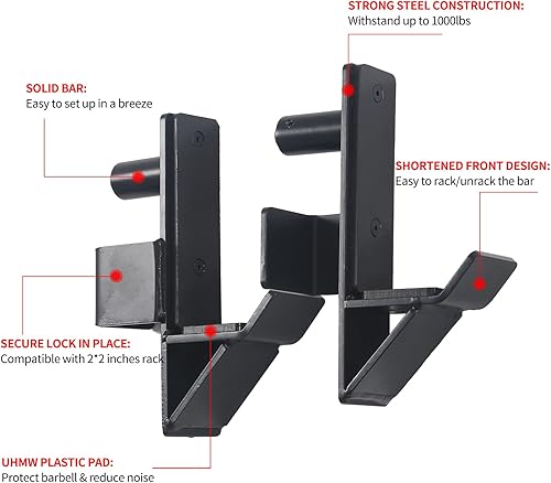 Miniatura 4 de Brazo de barra con gancho en J para jaula de alimentación de tubo de 2 x 2 pulgadas con orificio de 1 pulgada o 58 pulgadas, barra de inmersión para