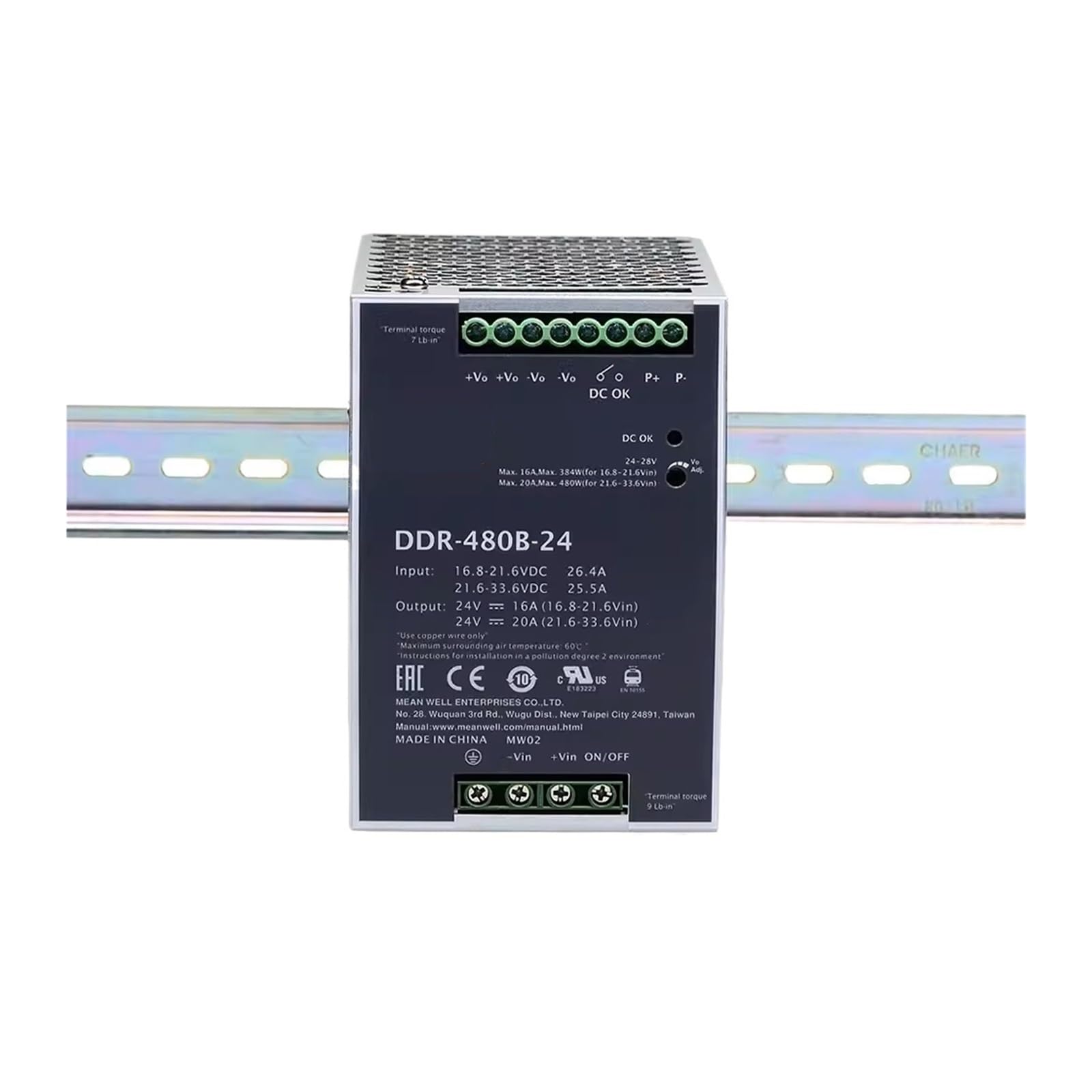 XDDQWSWA DDR-480 DDR-480B-12 DDR-480B-24 DDR-480C-12 DDR-480C-24 DDR-480D-12 DDR-480D-24 480W Converter(DDR-480D-24)
