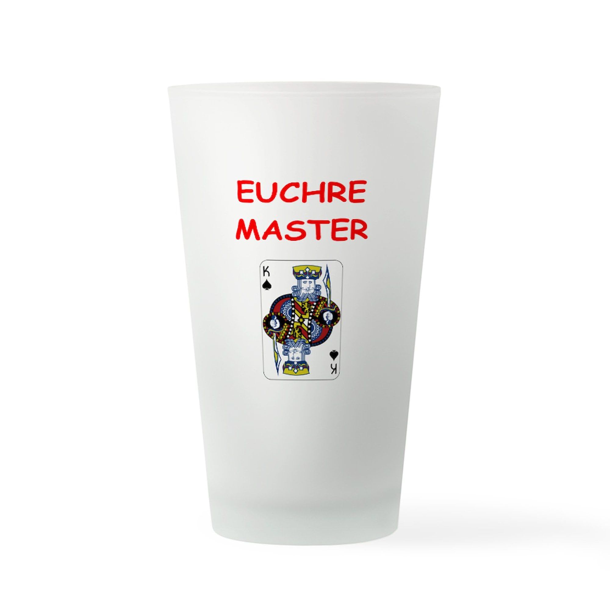 CafePress Euchre Pint Glass, 16 oz. Drinking Glass