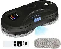 YTK Robô limpador de janelas ultrassônico 5600PA para limpeza automática de vidro de água, limpador de robô inteligente, aspirador de pó de janela com janelas de controle/azulejos/porta de classe para