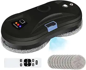 YTK Robô limpador de janelas ultrassônico 5600PA para limpeza automática de vidro de água, limpador de robô inteligente, aspirador de pó de janela com janelas de controle/azulejos/porta de classe para