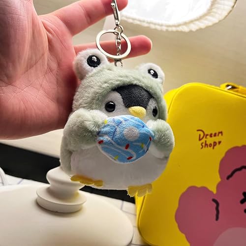 Miniatura 5 de Vitaniya Llaveros de peluche panda kawaii llavero pequeños animales de peluche pingüino panda bonitos llaveros para mochilas animales kawaii G