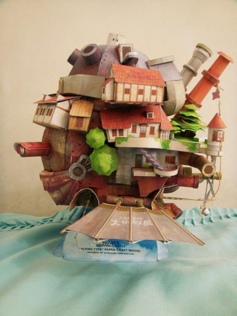 NZPOST Hayao Miyazaki Howl‘s Moving Castle Flying Version DIY Handcraft Paper Model KIT(Unassembled Kit)