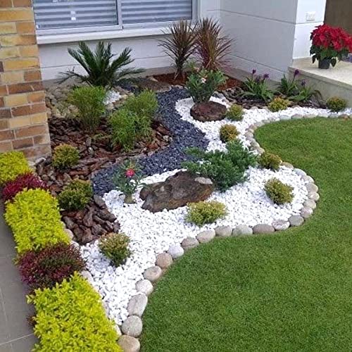 Leafy Tales White Matt Marble Stone Pebbles for Home & Garden Decoration| White Matt 5 Kg 3