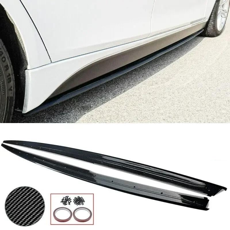 Faldón lateral pedal de aspecto carbono compatible con Serie 3 F30 12-18 2