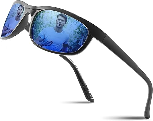 RTBOFY Gafas de sol polarizadas UV400 para deportes al aire libre para hombres, ciclismo, conducción, caza, 100% protección UV