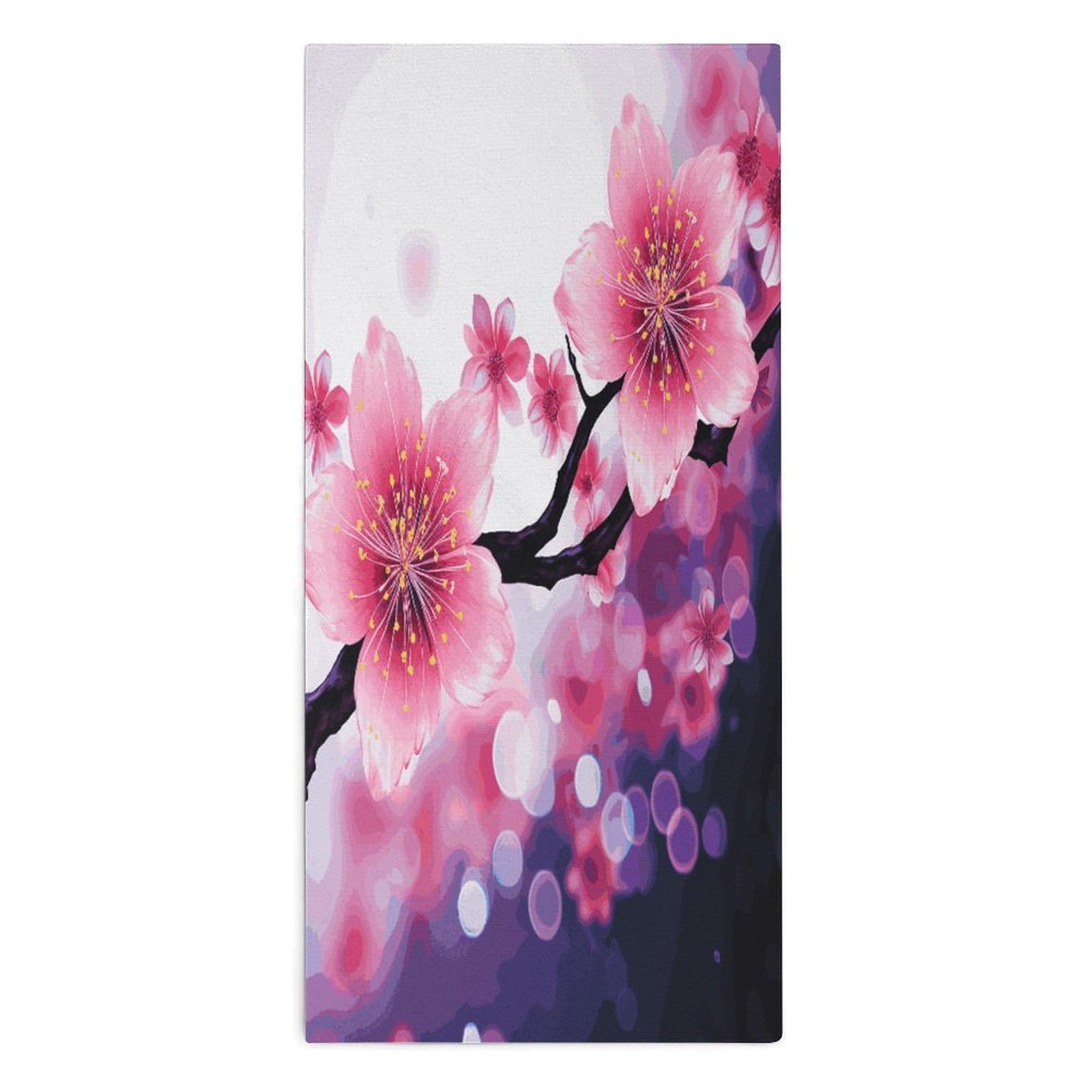 Fodpand Style Flower2 Microfiber Towels, Decorative Bath Towel Soft & Lightweight, Hand Towels Multipurpose Use For Bathroom, Pool, Gym, Spa, And Hotel Use