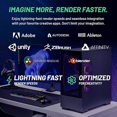 Miniatura 4 de Skytech Azure Gaming PC de escritorio  AMD Ryzen 7 5800X 3.8 GHz, NVIDIA RTX 4070 Ti, 1TB NVME SSD, 16GB DDR4 RAM 3200, 850W Gold PSU, 14.173in AIO,