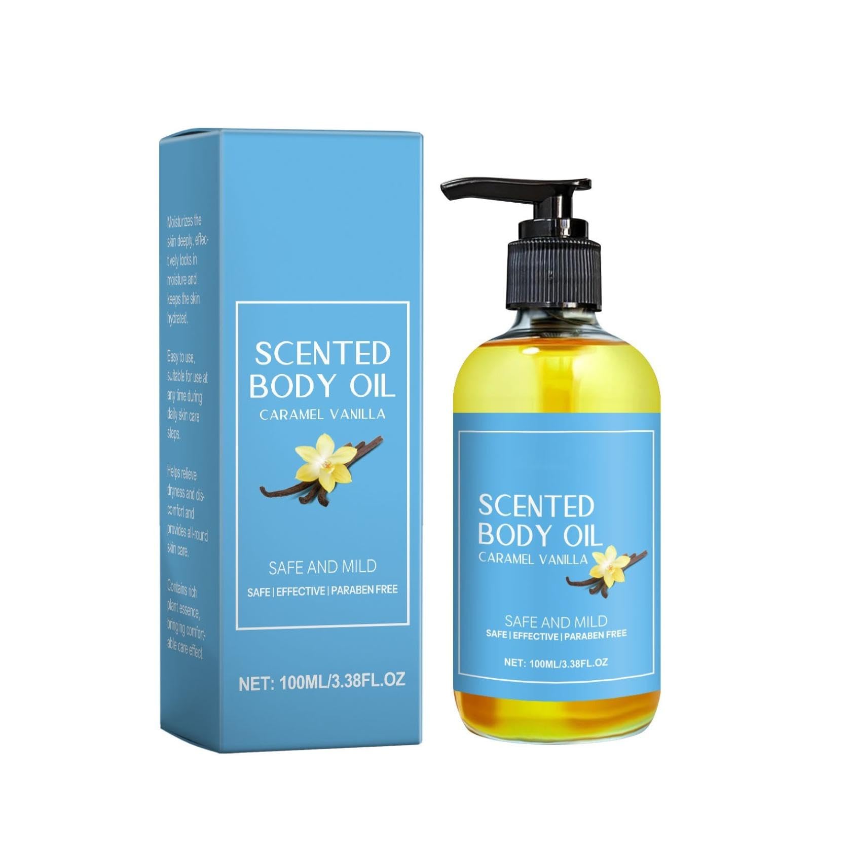  Caramel Vanilla Body Oil for All-round Nourishing and Moisturizing After Shower
| Natural Fragrances Caramel Vanilla Bo