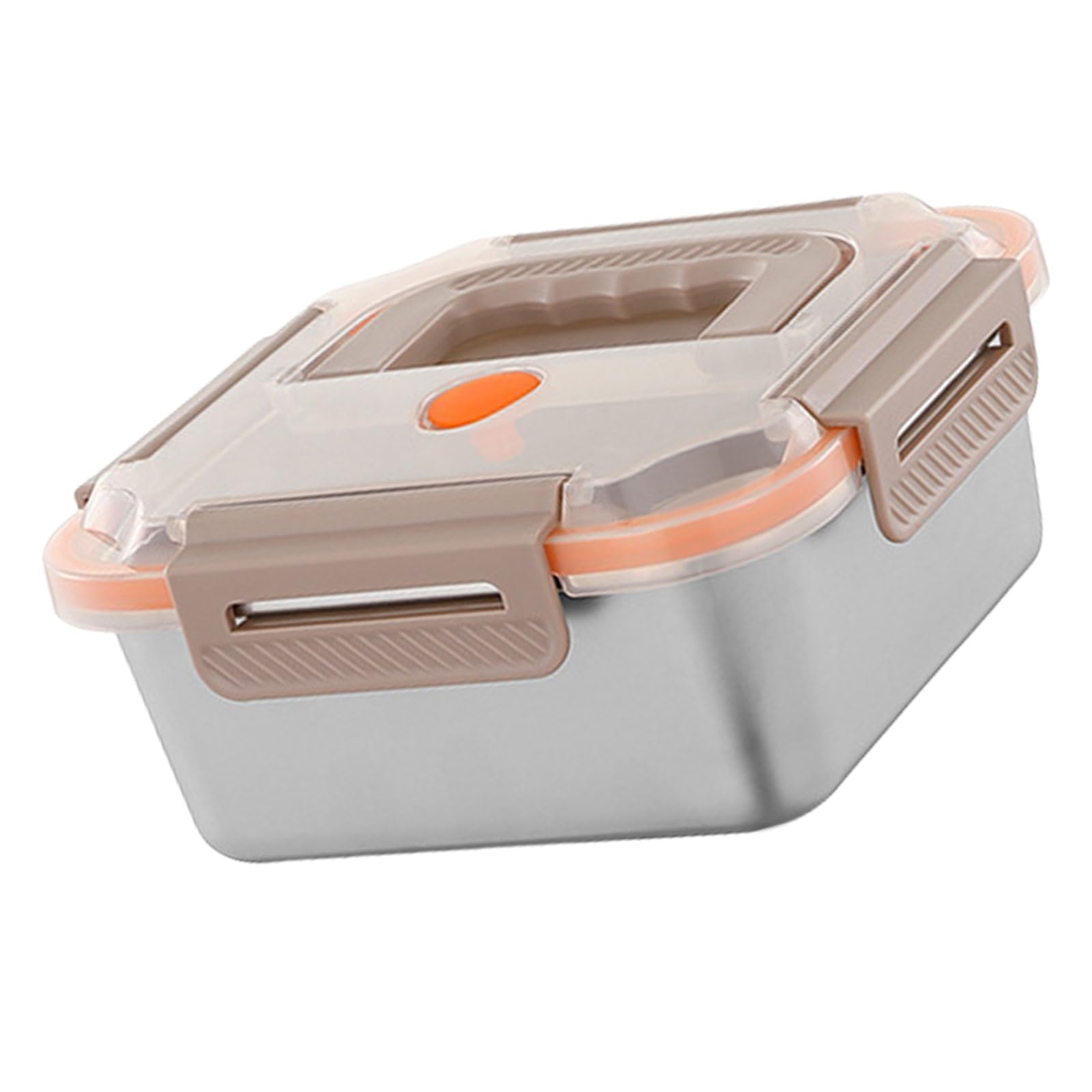 Tsophreniq Stainless Steel Meal Container with Transparents Lid Storage Box for Storing Dry and Wet Foods Practical Food Leak Proof Snacks
