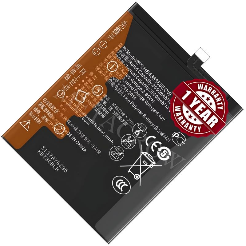 Image of Original HB436380ECW Battery Compatible with Huawei P30 - (3650mAh) - 1 Year Warranty BC46