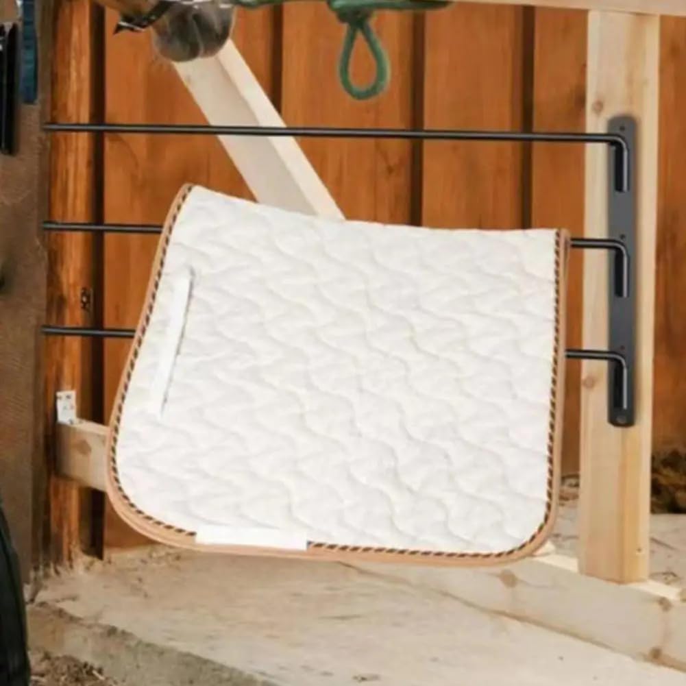 Soporte para manta de caballo, soporte para mantas de caballo, 180 grados, resistente, accesorio para soporte de sillín
