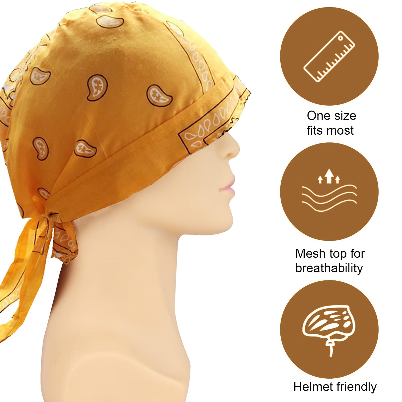 Bandana de Niño Classic Pattern - pañuelo para Cabeza Primavera/Verano，Gorro para niña, Gorros turbantes, Gorros