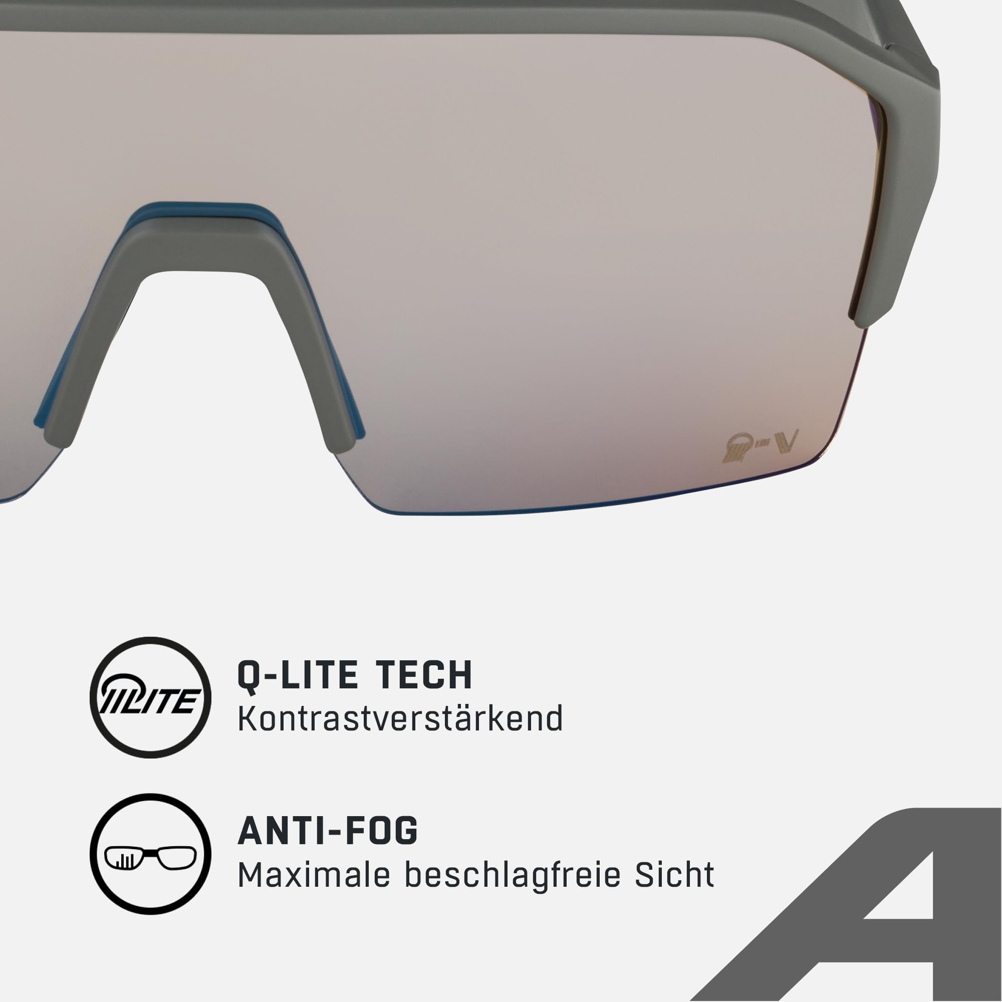 Occhiali Sportivi ALPINA Defey Unisex | Protezione UV 100% | Lenti Specchiate Antinfrarosso