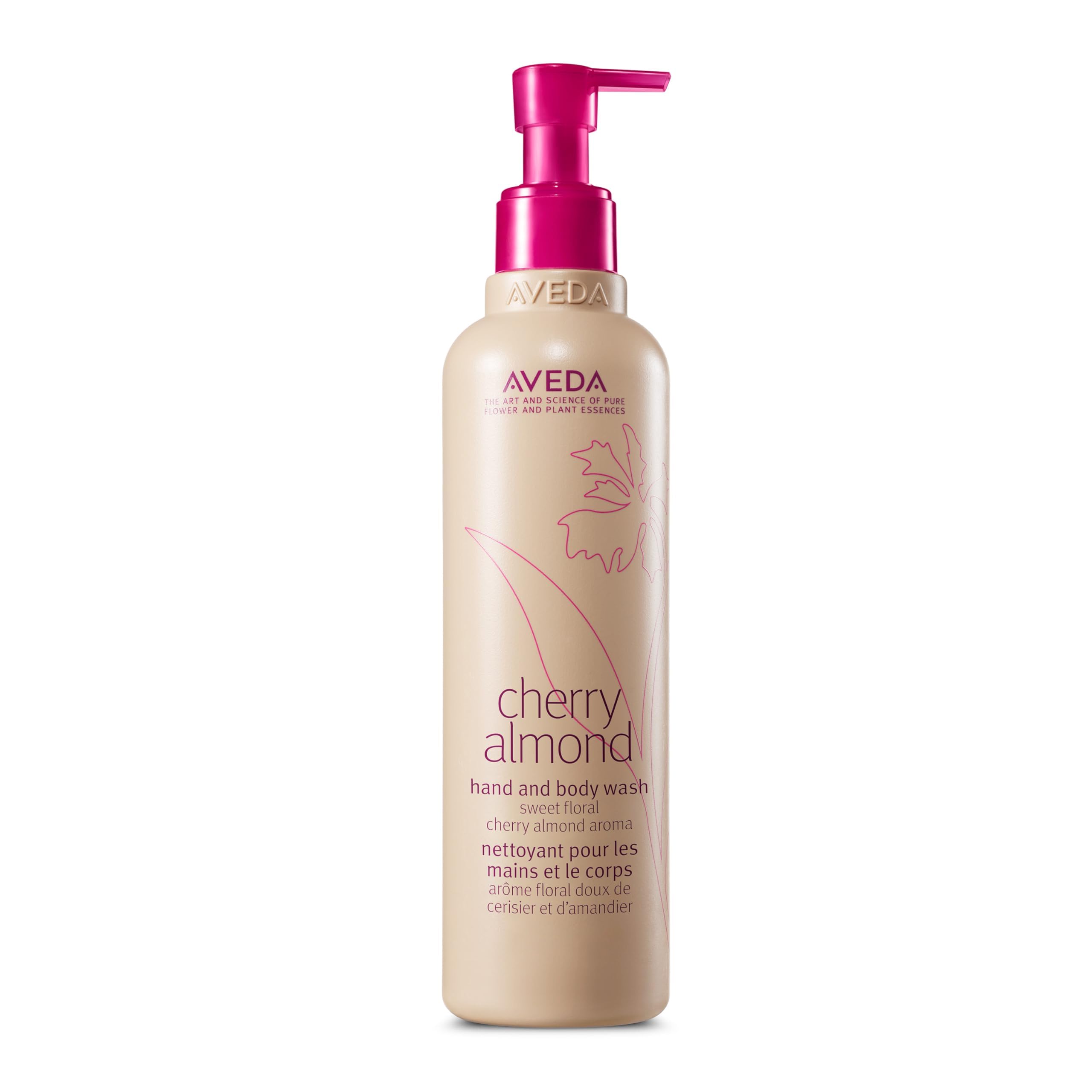 Cherry Almond Hand & Body Wash |with Sweet Almond Oil, Cherry Blossom Extract | Sweet Floral Aroma of Tonka Bean, Certified Organic Orange, Ylang Ylang