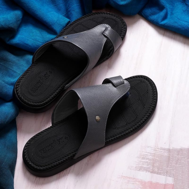 Image of HEALTH FIT Ortho Care Super Extra Soft Anti-Skid Doubleu Flip-Flops Orthopedic Chappal /Slipper Breathable Soft Sole Ultra-Lightweight Slipper for Men's 7016