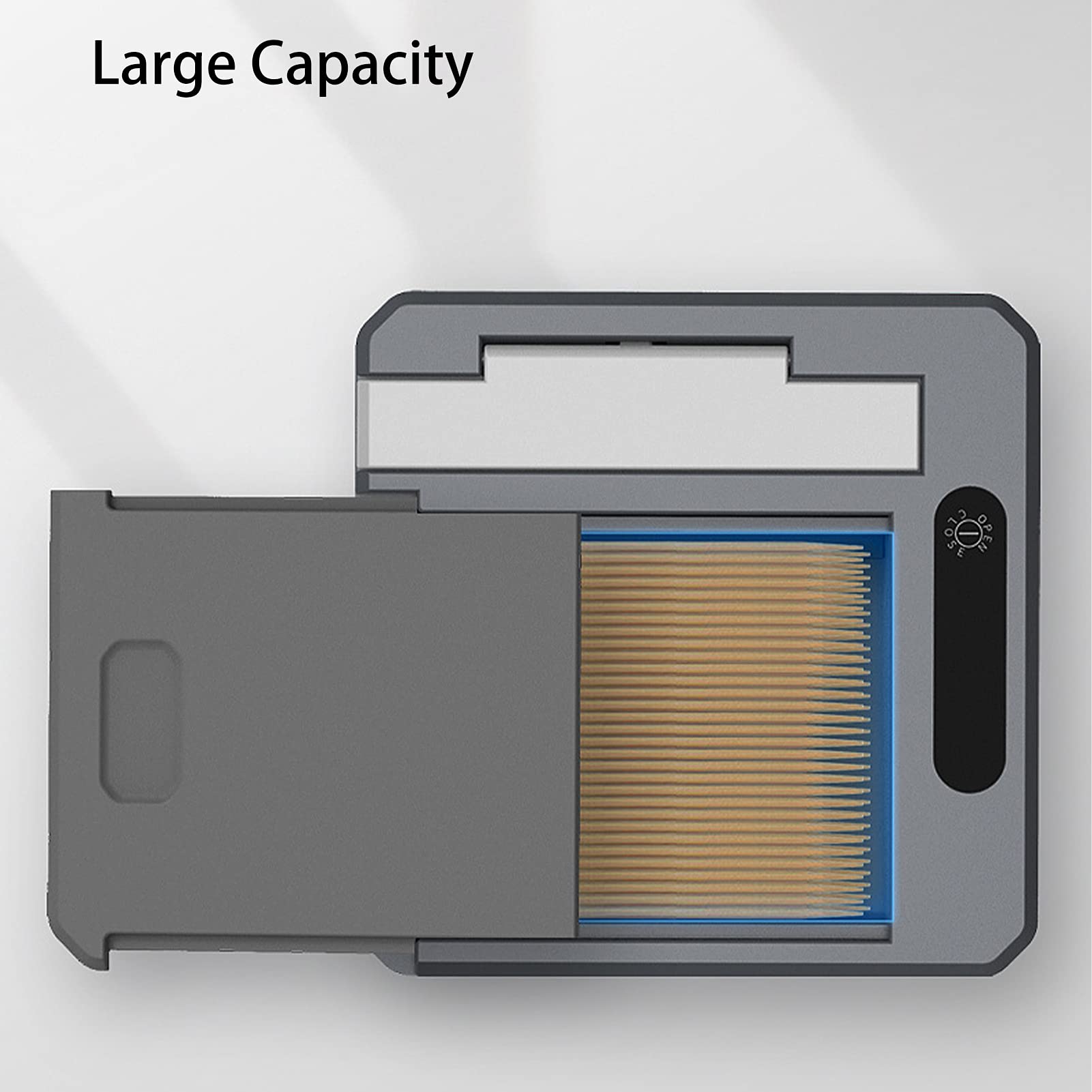 Jwthee Automatic Toothpick Dispenser, Pop Up Automatic Tooth Pick Dispenser Smart Toothpick Holder Box Infrared Sensor Toothpick Box Toothpick Holder Decorative for Home Restaurant Office