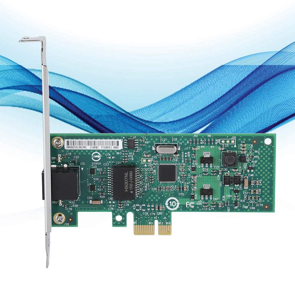 Carte Adaptateur réseau Gigabit PCIe 82574L, Carte réseau de Bureau Haute Performance, avec Protection Contre la lumière, Vitesse de 1000 Mbps, pour serveurs de routage So