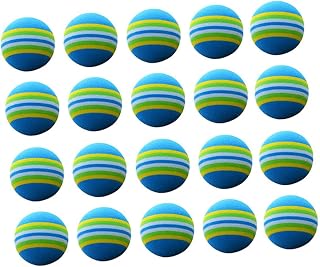 BESPORTBLE Indoor 20pcs Blue Golf Practice Balls Swing Training for Approach Shot Practice
