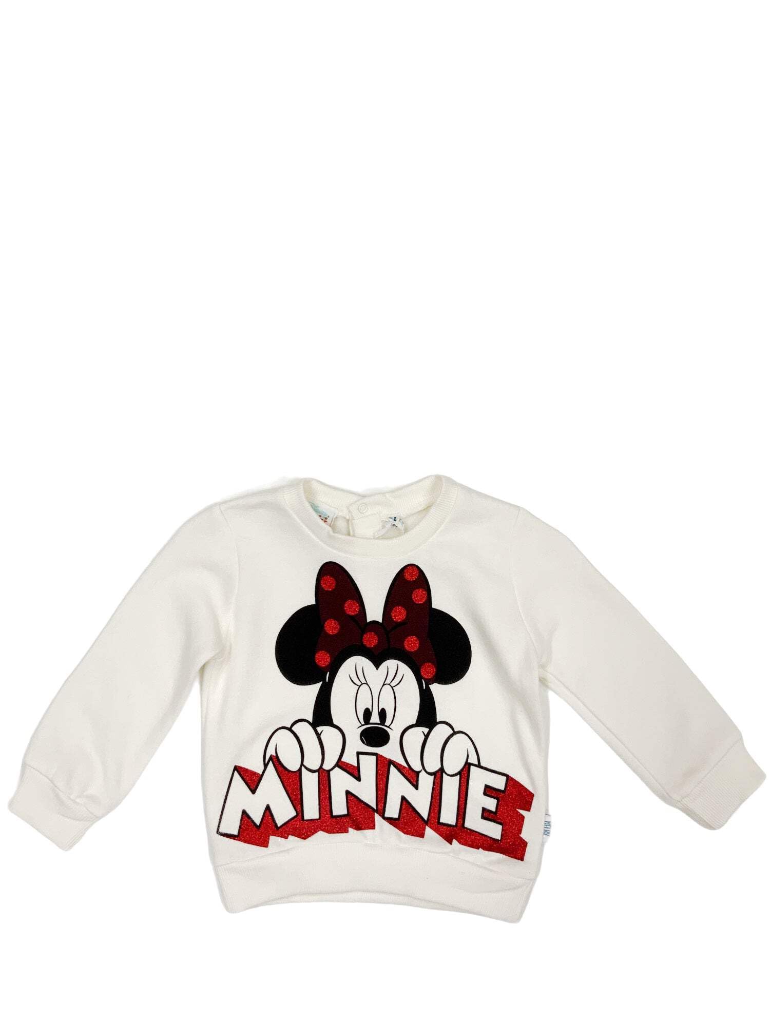 Sweat enfant blanc Melby 71d0100dn, pull classique en coton uni avec col rond - 3