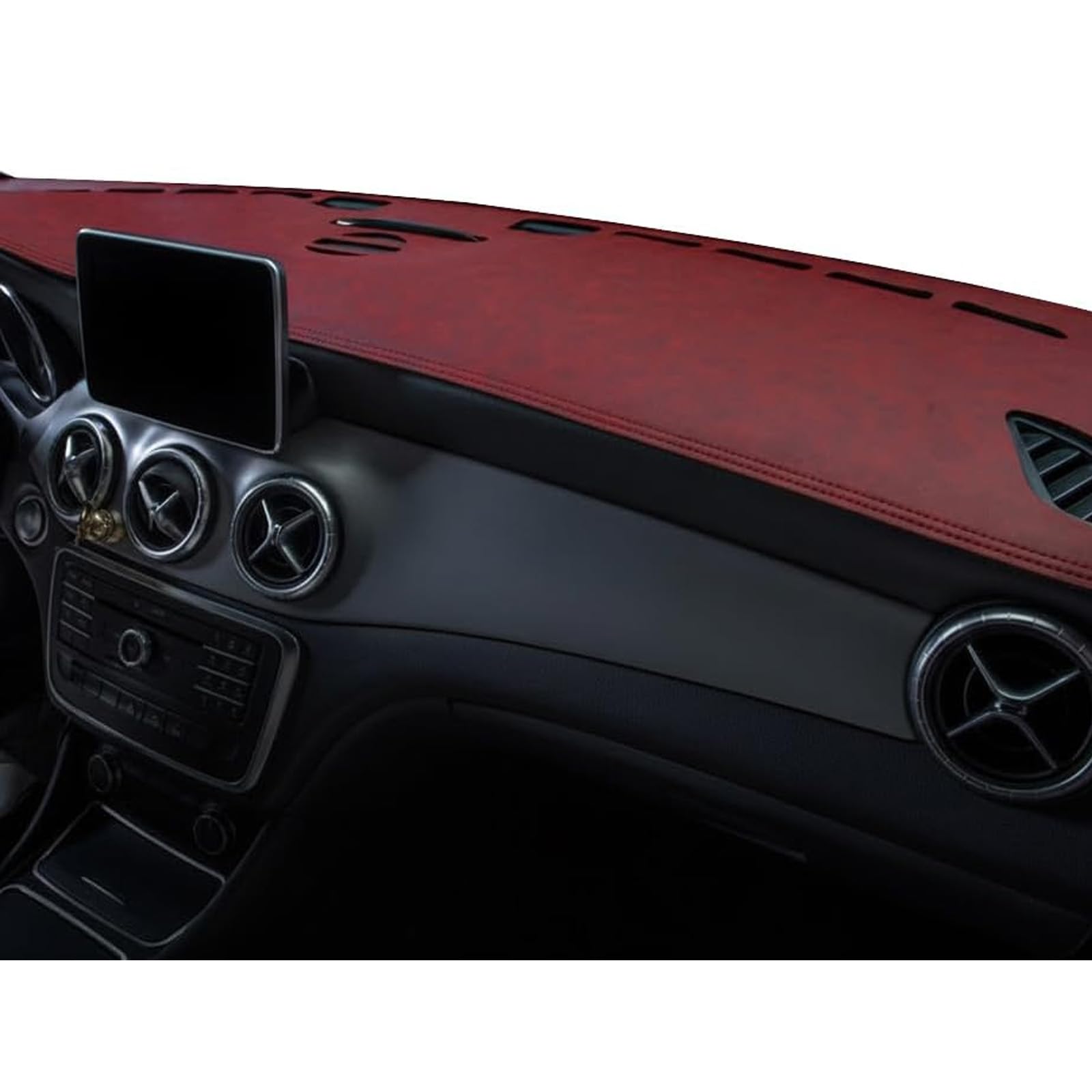 LiYaBaiHuo Dash Cover for BMW 2er Gran Tourer F46 (7 Seat), Custom Dashboard Cover Dash Mat Non-Slip Center Console Protector Mat Car Accessories,C/Red