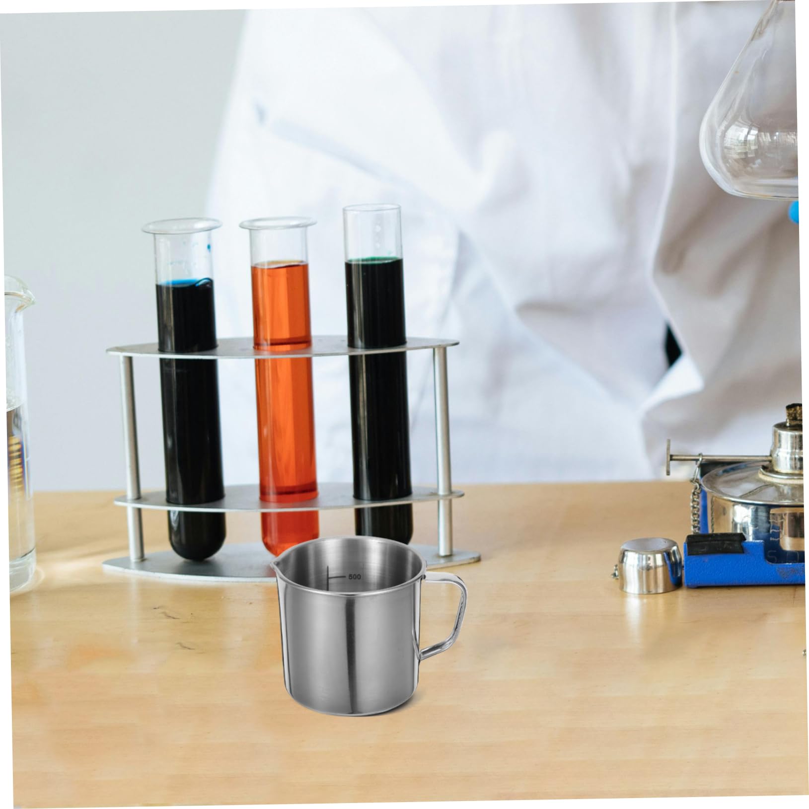 TOPBATHY 3piezas Vasos Medidores Inoxidable Graduada Para Cocina y Química Taza De Medición Resistente y De Limpiar