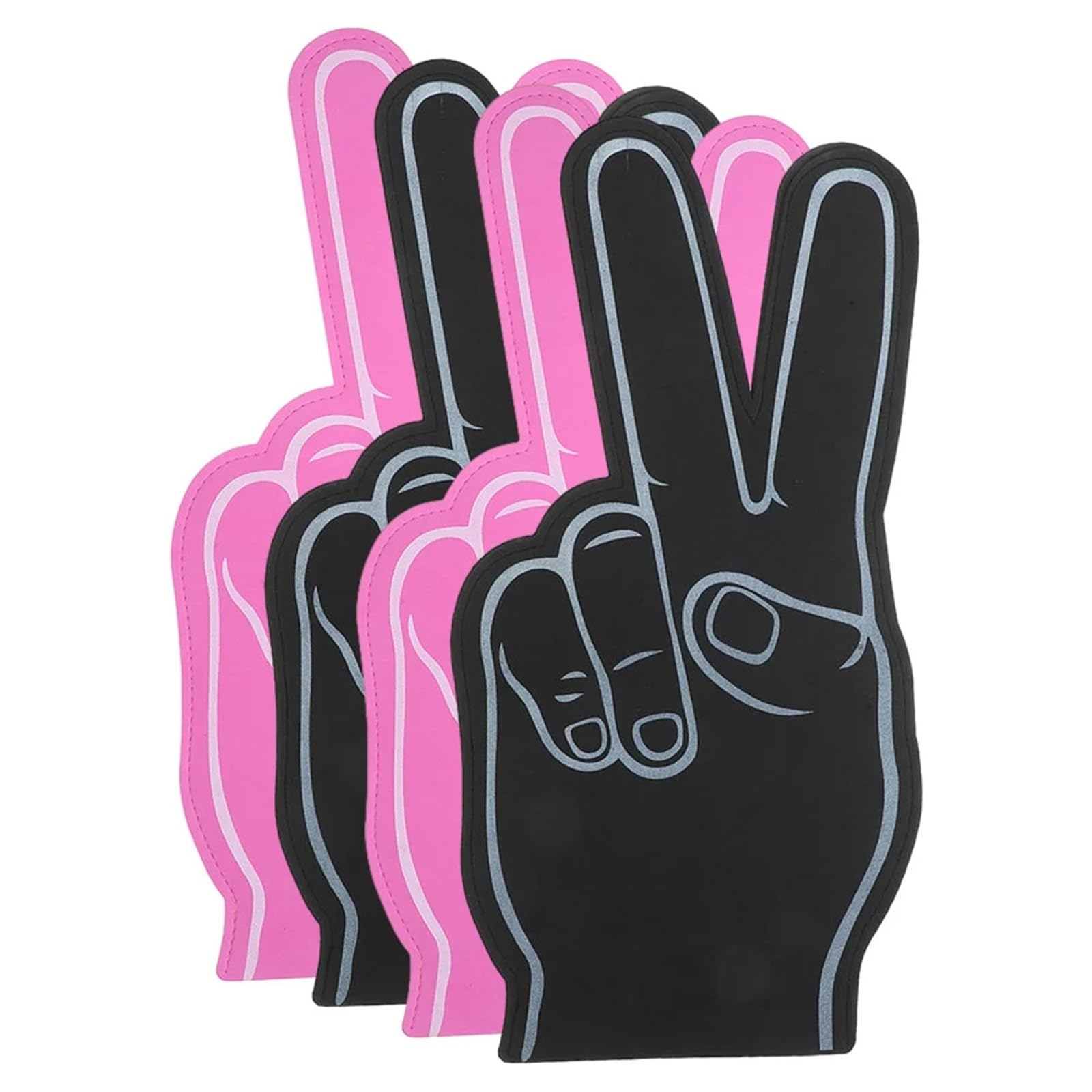 4 Pcs Party Supplies Foam Finger Cots Fingers For Sports Cheer Hand Cheerleading Props for Parties Celebration