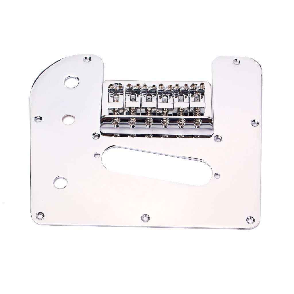 Harilla Chrome Electric LAP Steel Guitar Control Plate W/Bridge Set