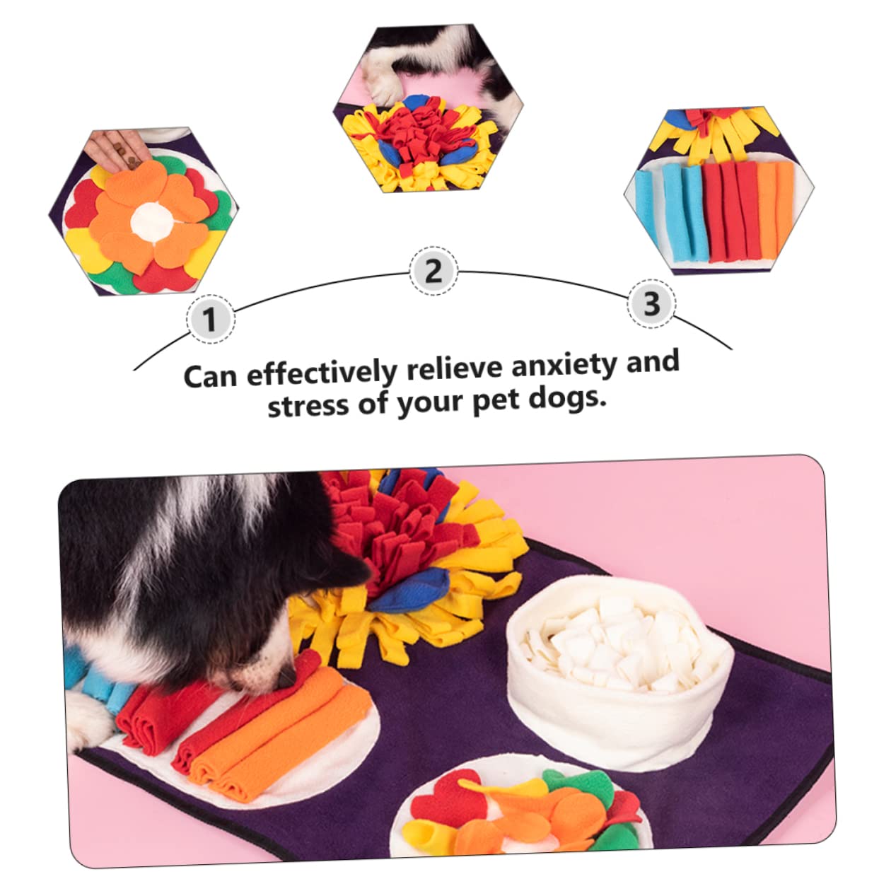 1stück Kreative Hundeschnüffelmatte Hochwertigem Fleece Fördert Langsames Fressen Und Trainiert Geruchssinn Ihres Hundes Für Hunde Und Katzen