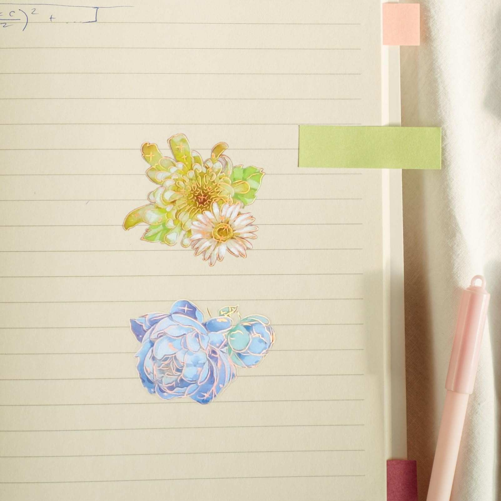 TEHAUX 5 Pièces 4 Autocollants Floraux Vintage Journalisation Floral Autocollants Roses Esthétique Mignon Scrapbooking Botanique Esthétique Stickers L'animal De Compagnie