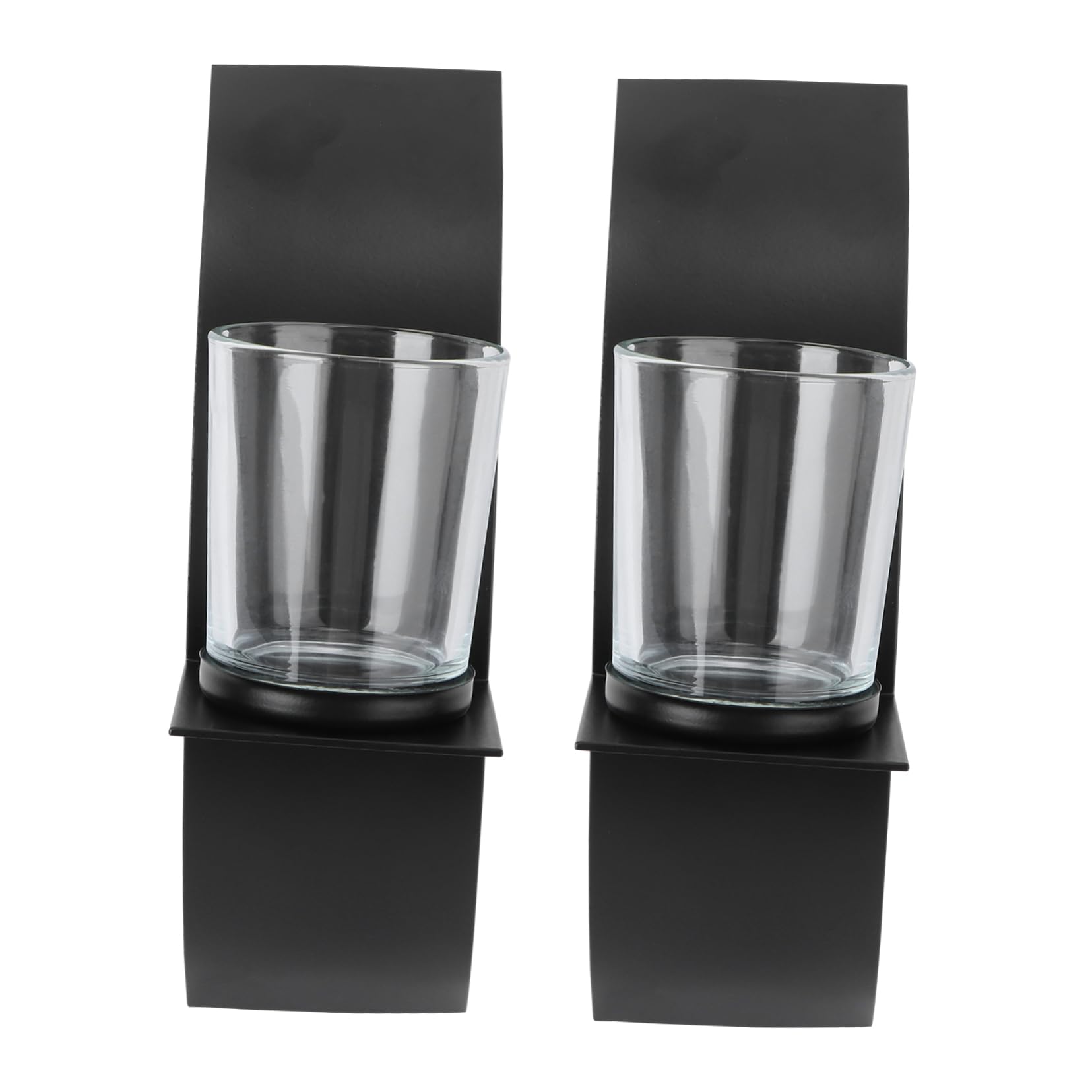 HOOTNEE Modern Wall Hanging Candle Holder Iron Candlestick Set Decorative Wall Decor for Home Room Office