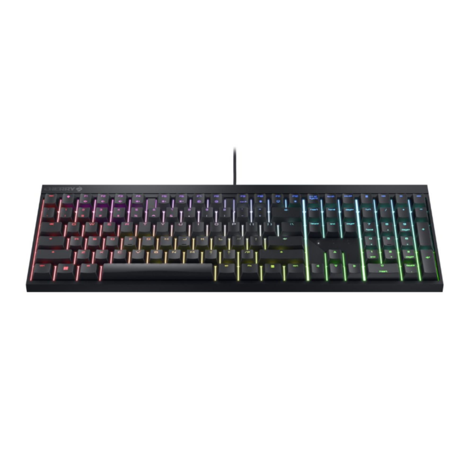 Cherry MX 2.0S, Teclado Mecánico de Gaming con Iluminación RGB, Distribución de Teclado Inglés UK (QWERTY), con Cable, Diseñado en Alemania, Switches MX Red, Negro