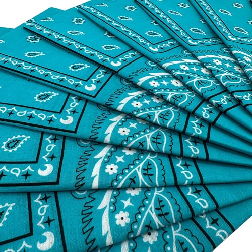 Image of Vamqor 100% Cotton 10 Pack Fine Bandanas