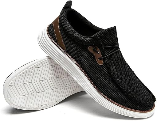 Mens Slip-On Loafers Moccasin Slippers Men Casual House Driving Shoes Breathable Lightweight Sneakers