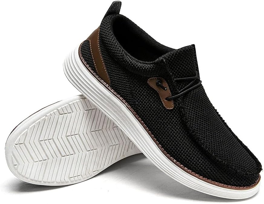 Mens Slip-On Loafers Moccasin Slippers Men Casual House Driving Shoes Breathable Lightweight Sneakers