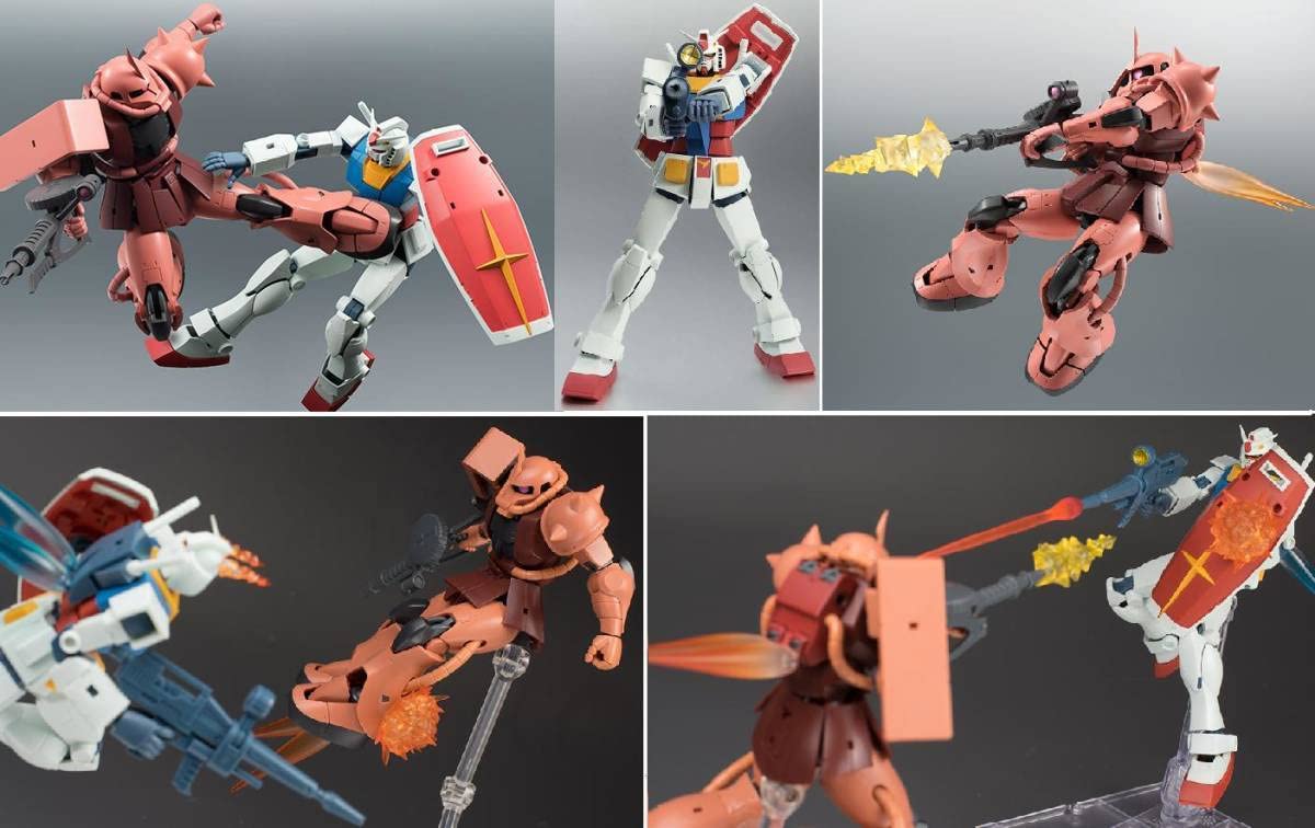 Amazon.co.jp: ROBOT魂【名シーン再現可】＃192 ガンダム ＆ #193 