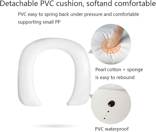 Vista 65 de HTTMT - Escalones infantiles con asiento de bebé para baño, ET-BABY001/002 Verde