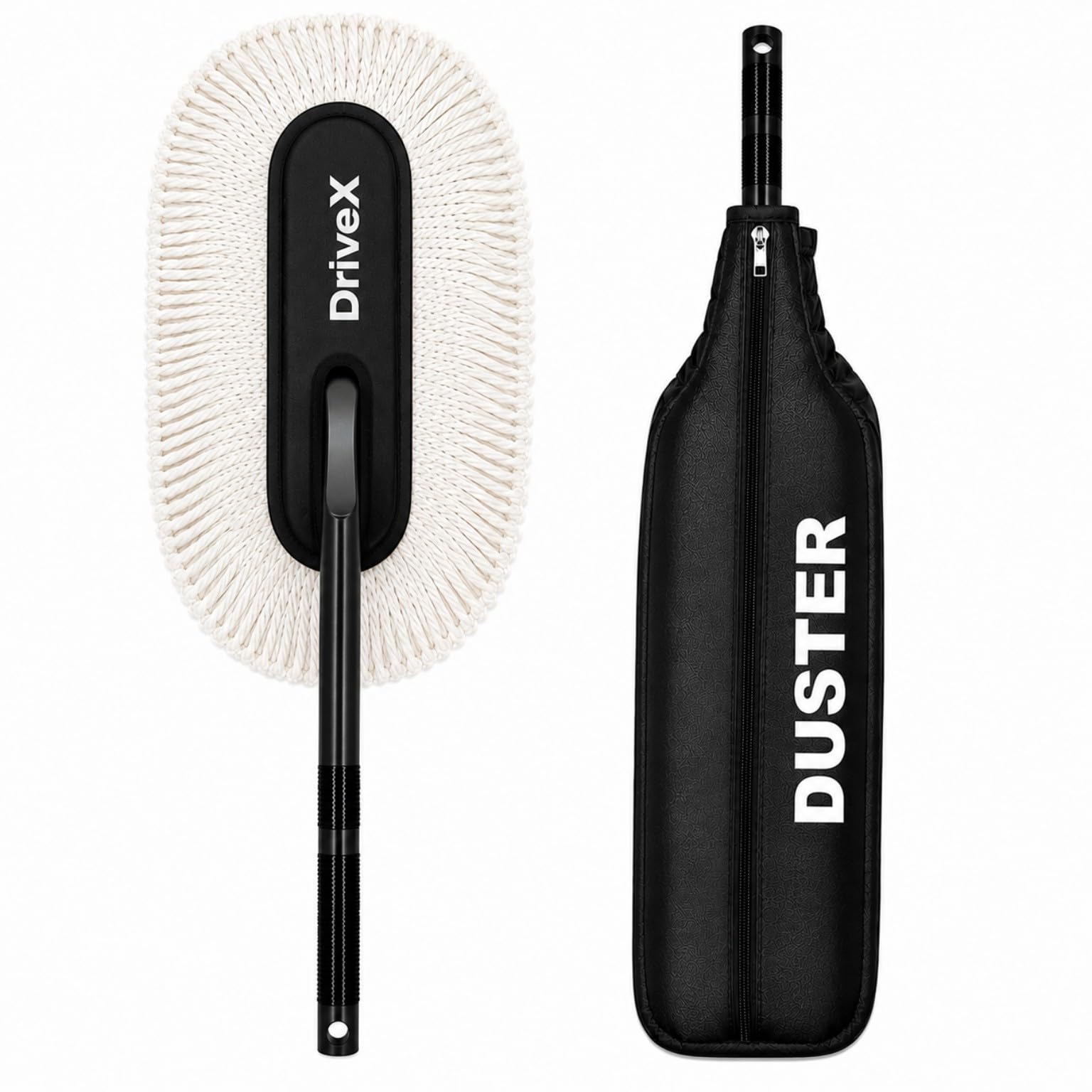 Car Duster Wax Treated – Reusable Microfiber Car Dust Brush with Long Handle | Scratch-Free, Lint-Free Cleaning for Car, SUV & Bike | Paint-Safe Detailing Tool-image-45