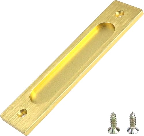 Manija de puerta corrediza de granero de 7 pulgadas, tiradores de puerta deslizante de aleación de aluminio, tiradores rectangulares para ventana de